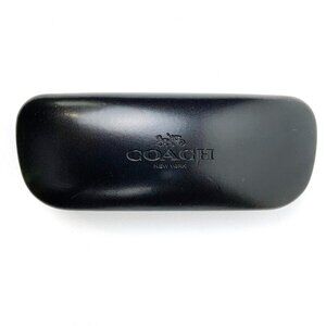 COACH Black Leather Hard Eye Glass Case